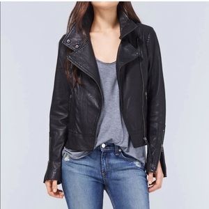 Black Leather Mackage for Aritzia Kenya Jacket Size XXS